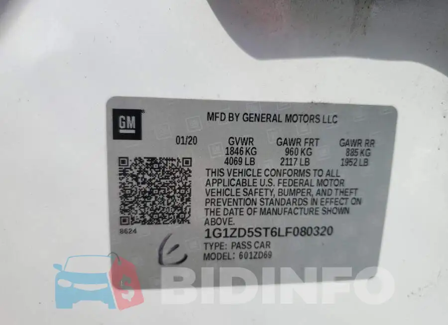 1G1ZD5ST6LF080320 Photo# 12