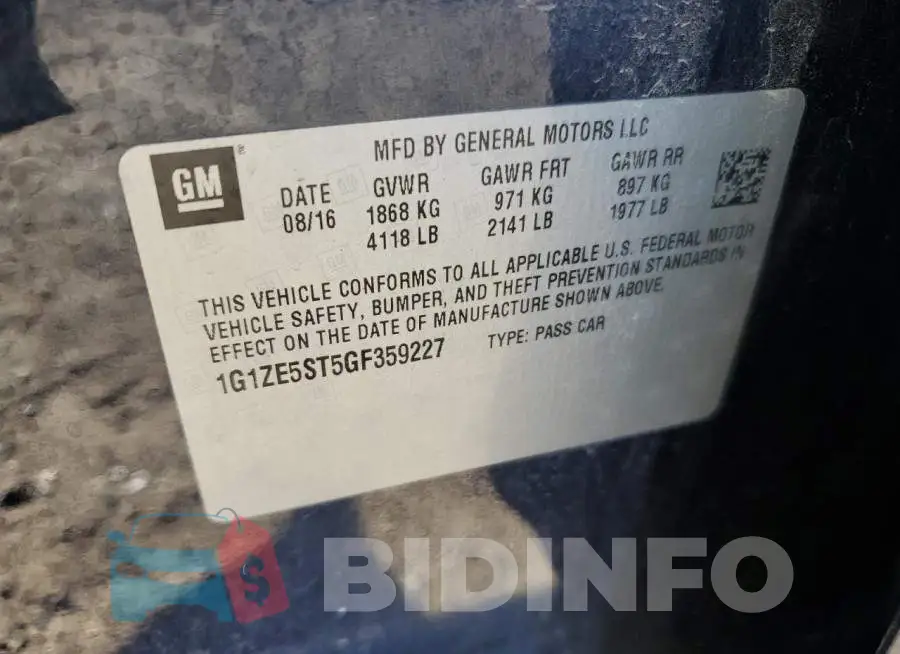 1G1ZE5ST5GF359227 Photo# 12