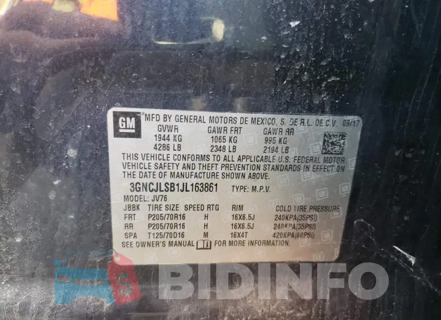 3GNCJLSB1JL163861 Photo# 12