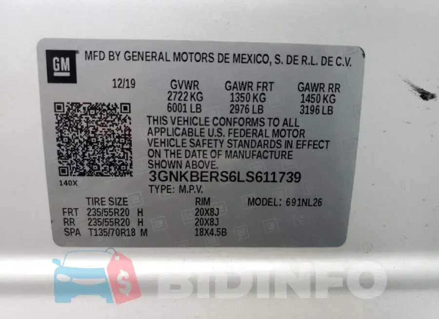 3GNKBERS6LS611739 Photo# 13