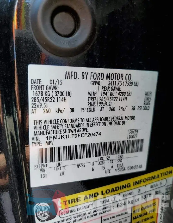 1FMJK1LT0FEF20474 Photo# 14