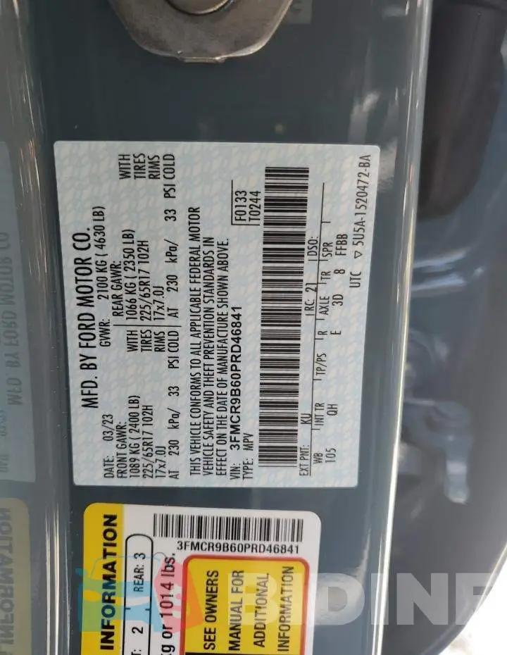 3FMCR9B60PRD46841 Photo# 14
