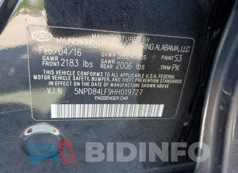 5NPD84LF9HH019727 Photo# 13