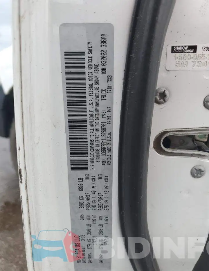 1C6RR7FM1JS268701 Photo# 12