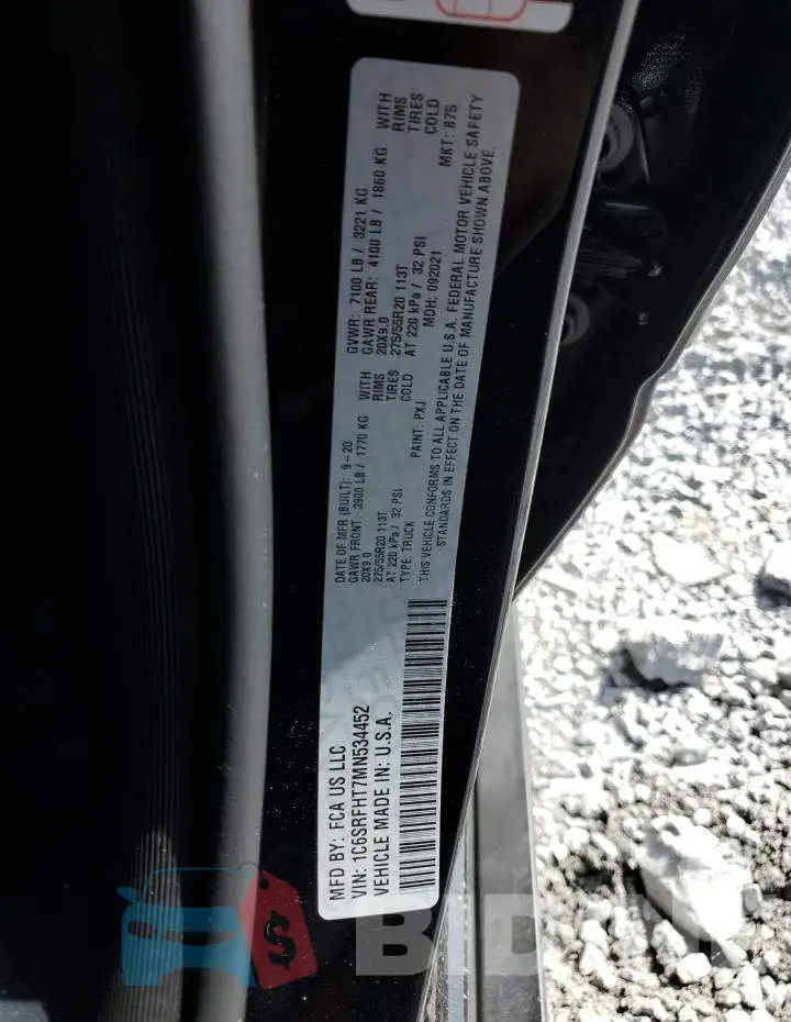 1C6SRFHT7MN534452 Photo# 13