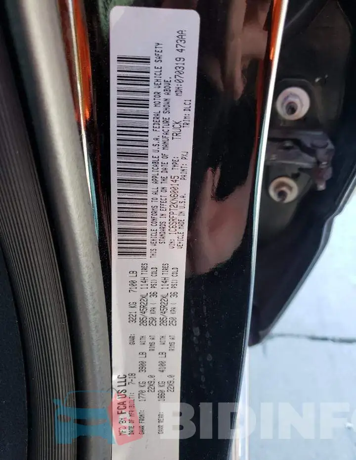 1C6SRFPT2KN600145 Photo# 12