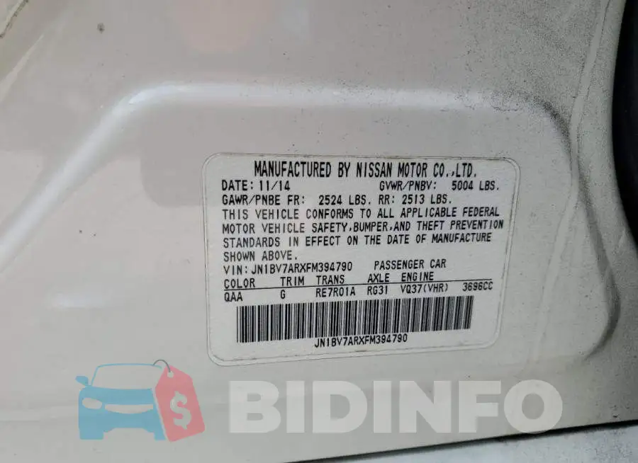 JN1BV7ARXFM394790 Photo# 12