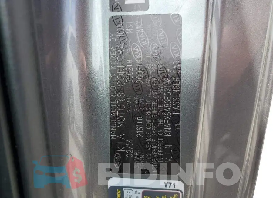 KNAFX6A83E5219829 Photo# 12