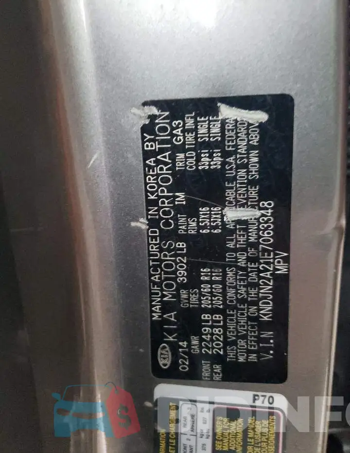 KNDJN2A21E7063348 Photo# 14