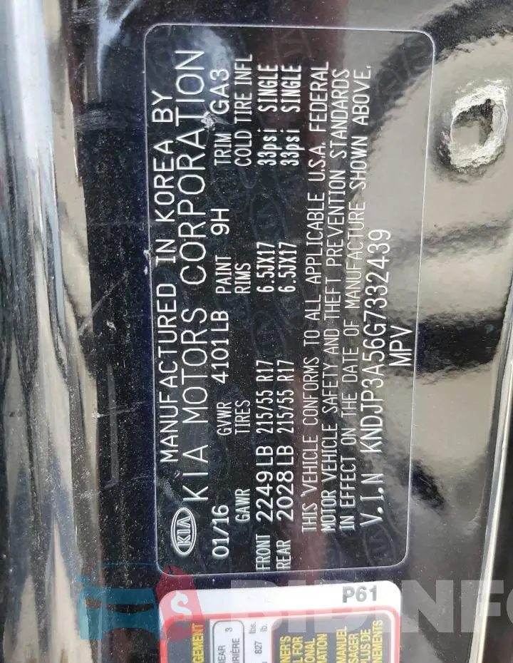 KNDJP3A56G7332439 Photo# 12