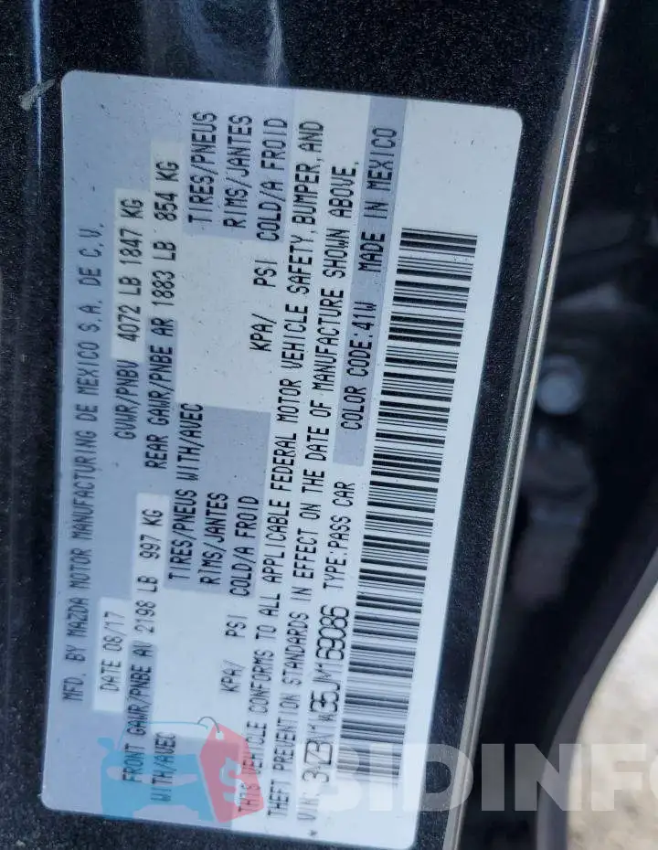 3MZBN1W35JM169086 Photo# 12