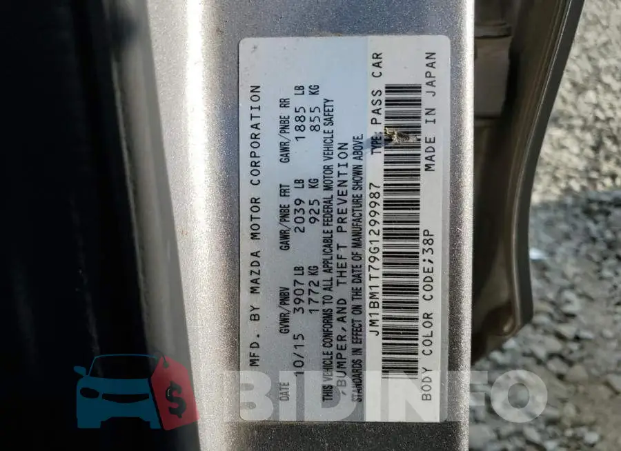 JM1BM1T79G1299987 Photo# 12