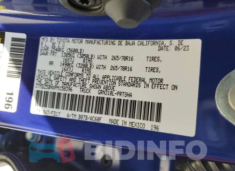 3TMDZ5BNXPM158396 Photo# 12