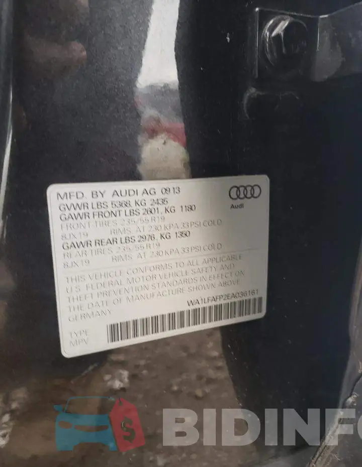WA1LFAFP2EA036161 Photo# 12