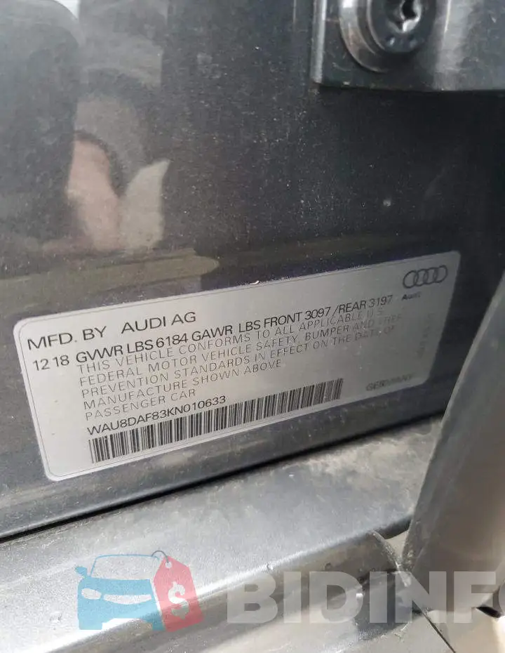 WAU8DAF83KN010633 Photo# 12