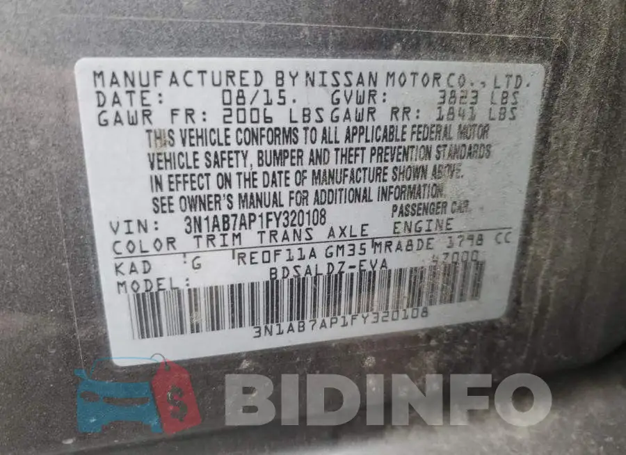 3N1AB7AP1FY320108 Photo# 12