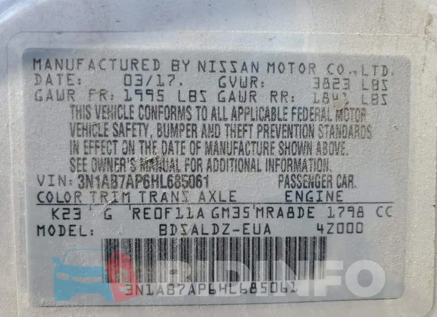 3N1AB7AP6HL685061 Photo# 13