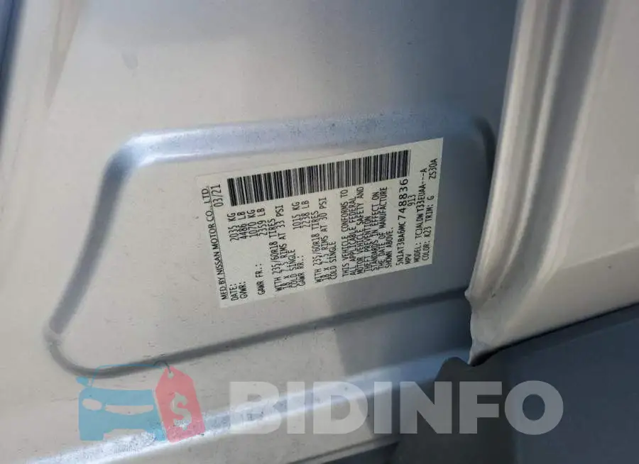 5N1AT3BA6MC748836 Photo# 13