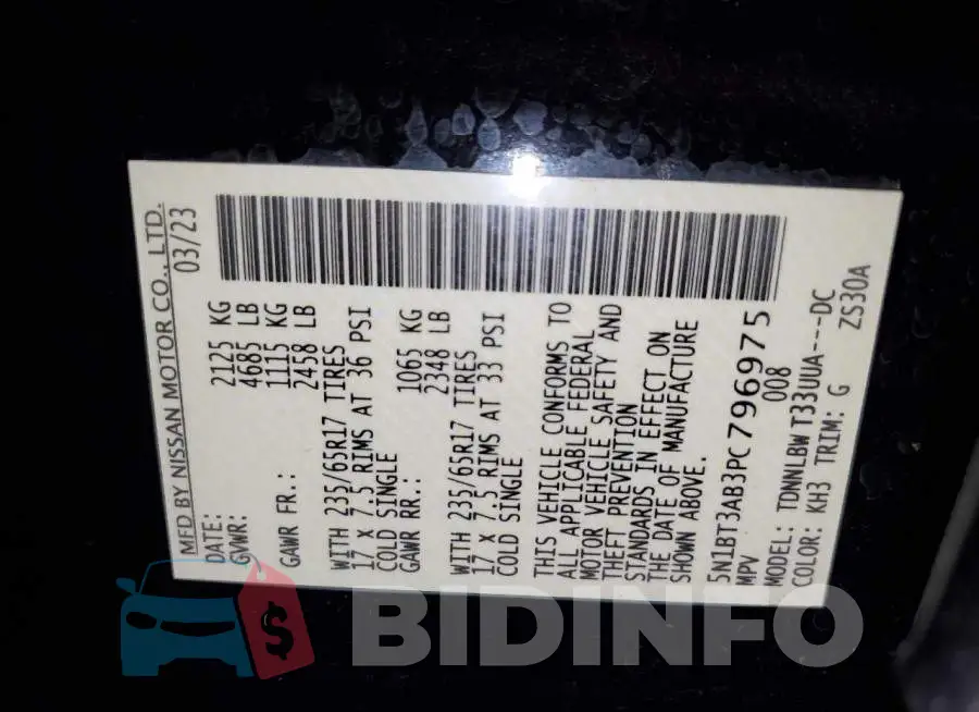 5N1BT3AB3PC796975 Photo# 13