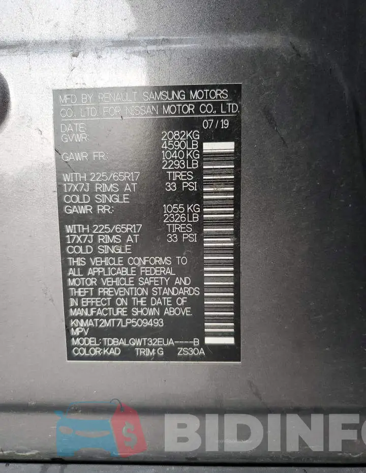 KNMAT2MT7LP509493 Photo# 12