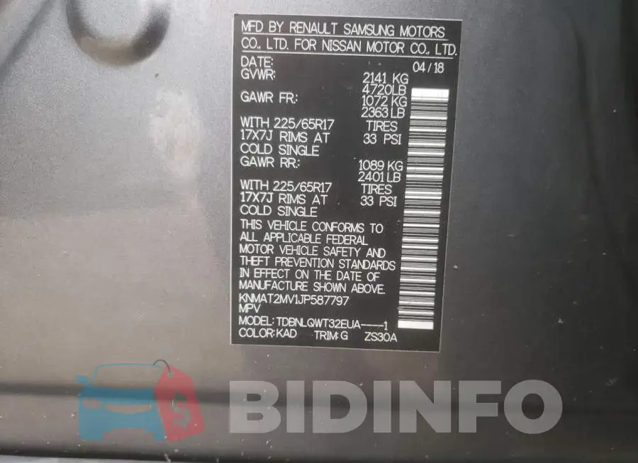 KNMAT2MV1JP587797 Photo# 14