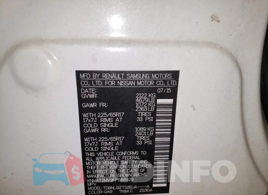 KNMAT2MV9FP588929 Photo# 12