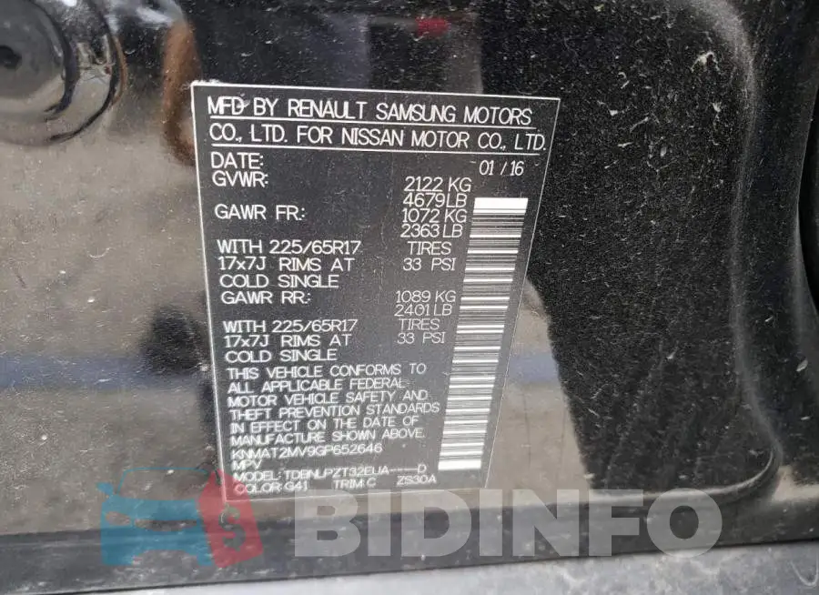 KNMAT2MV9GP652646 Photo# 13