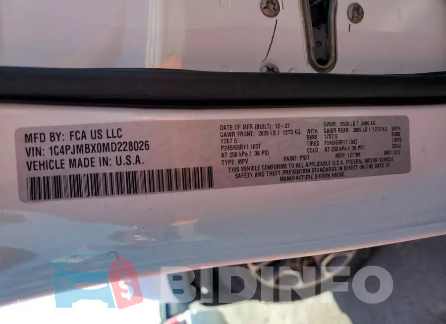 1C4PJMBX0MD228026 Photo# 13