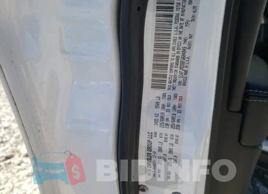 1C4PJMDS6FW604849 Photo# 10