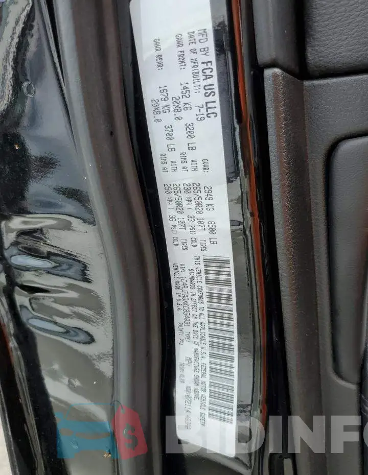 1C4RJFAGXKC854031 Photo# 12