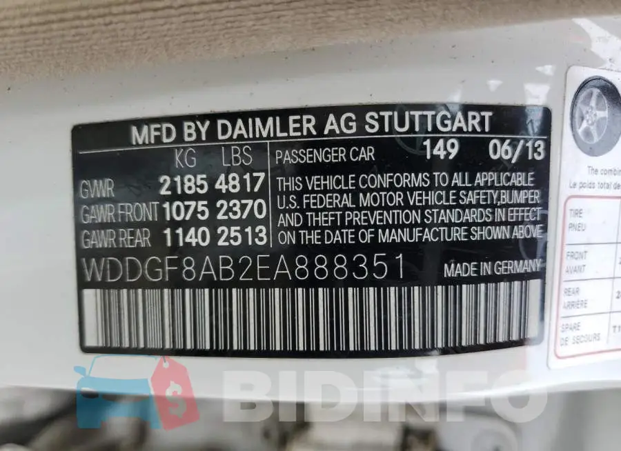 WDDGF8AB2EA888351 Photo# 12