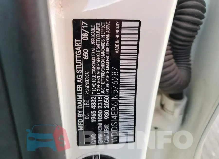 WDDSJ4EB6JN576287 Photo# 12
