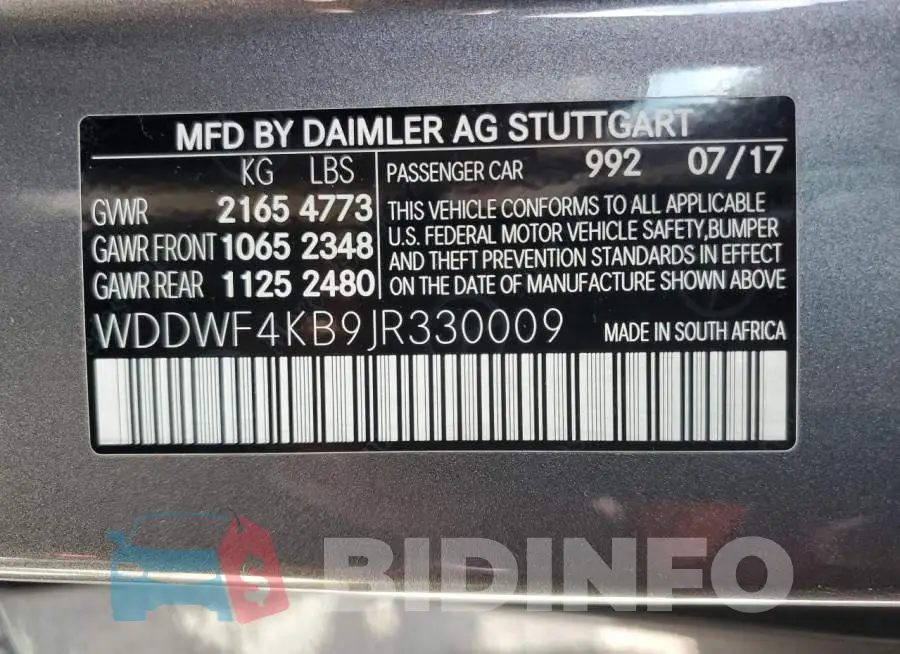 WDDWF4KB9JR330009 Photo# 12