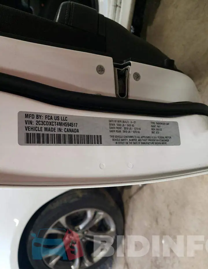 2C3CDXCT4MH594517 Photo# 13