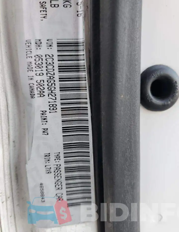 2C3CDZAG5GH271891 Photo# 12