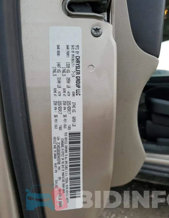 2C4RDGBG8ER459708 Photo# 13