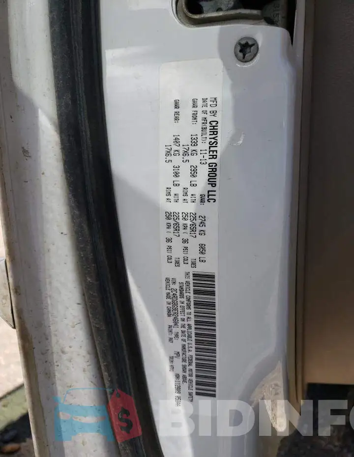 2C4RDGBG9ER246041 Photo# 13