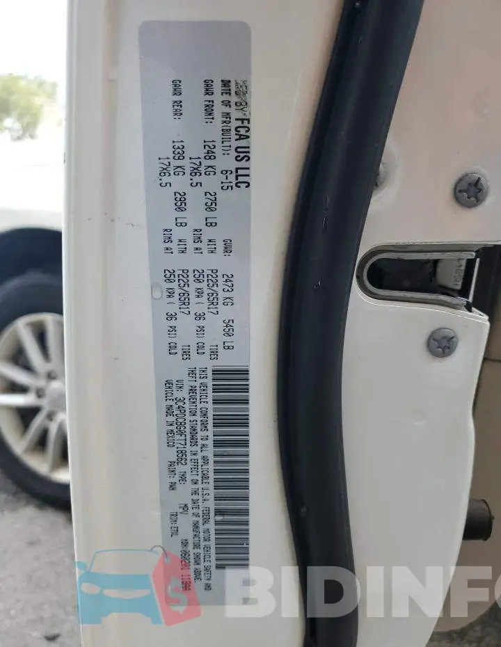 3C4PDCBG0FT718562 Photo# 13