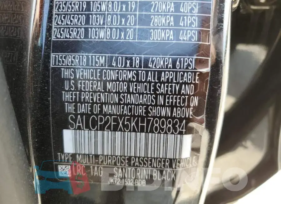 SALCP2FX5KH789834 Photo# 13