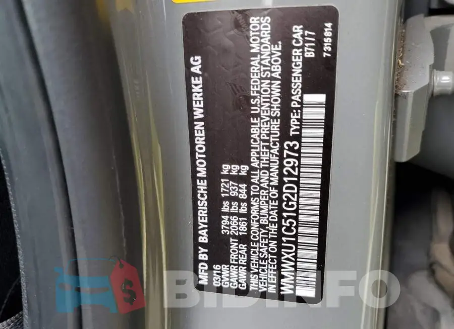 WMWXU1C51G2D12973 Photo# 12