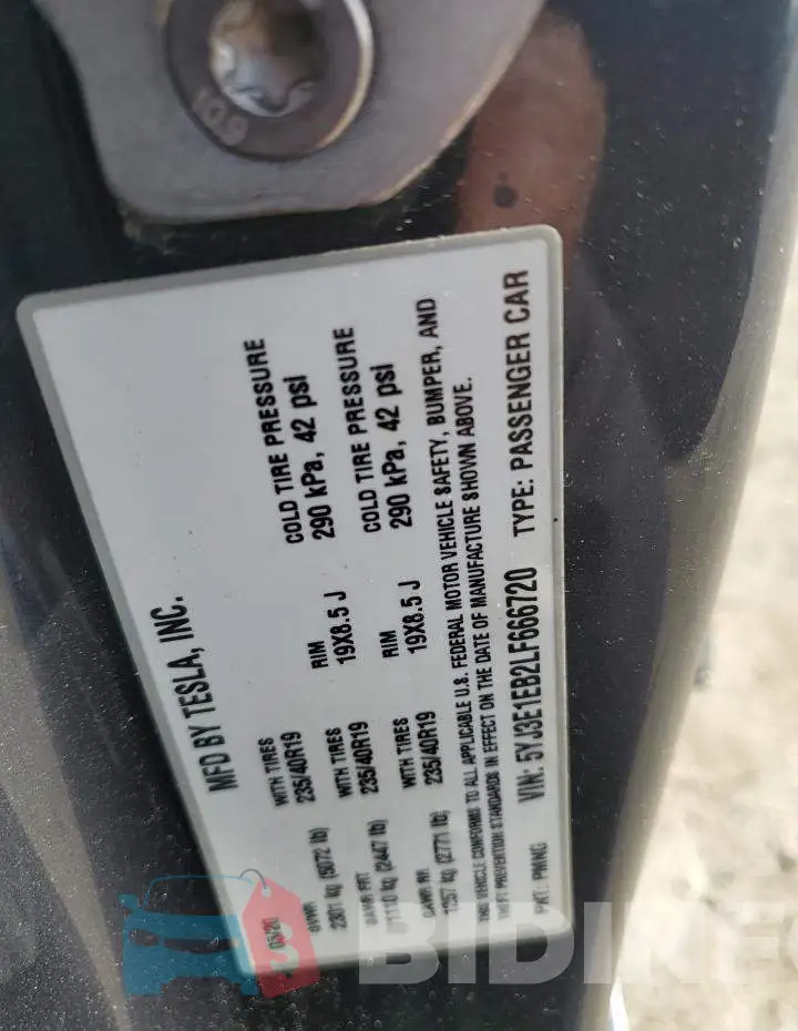 5YJ3E1EB2LF666720 Photo# 13