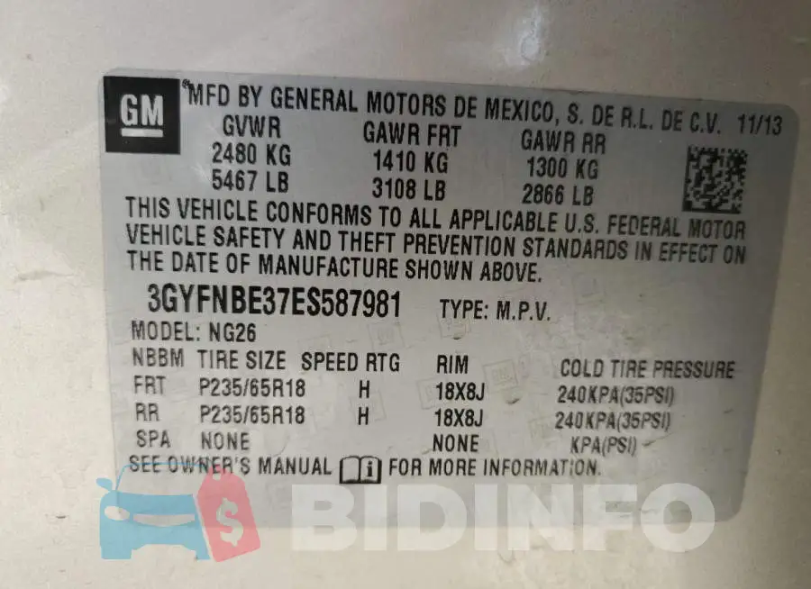 3GYFNBE37ES587981 Photo# 13