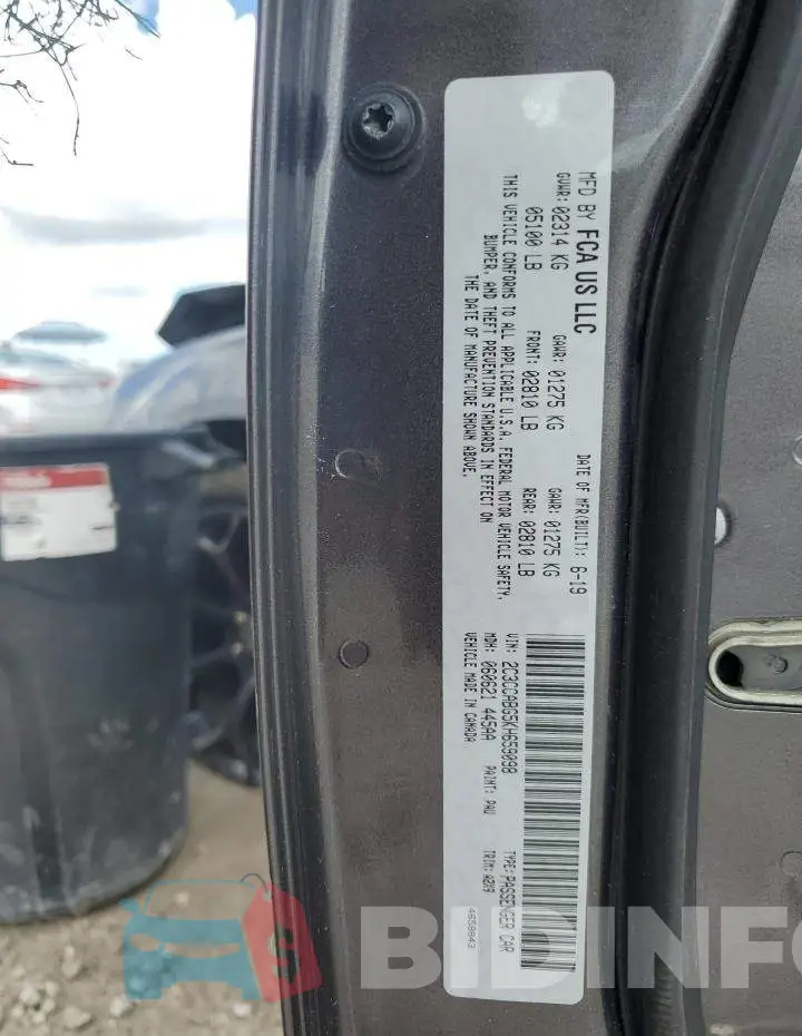 2C3CCABG5KH659098 Photo# 13