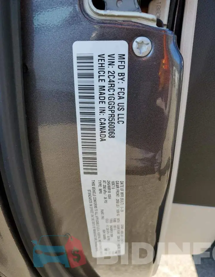 2C4RC1GG5PR560068 Photo# 13