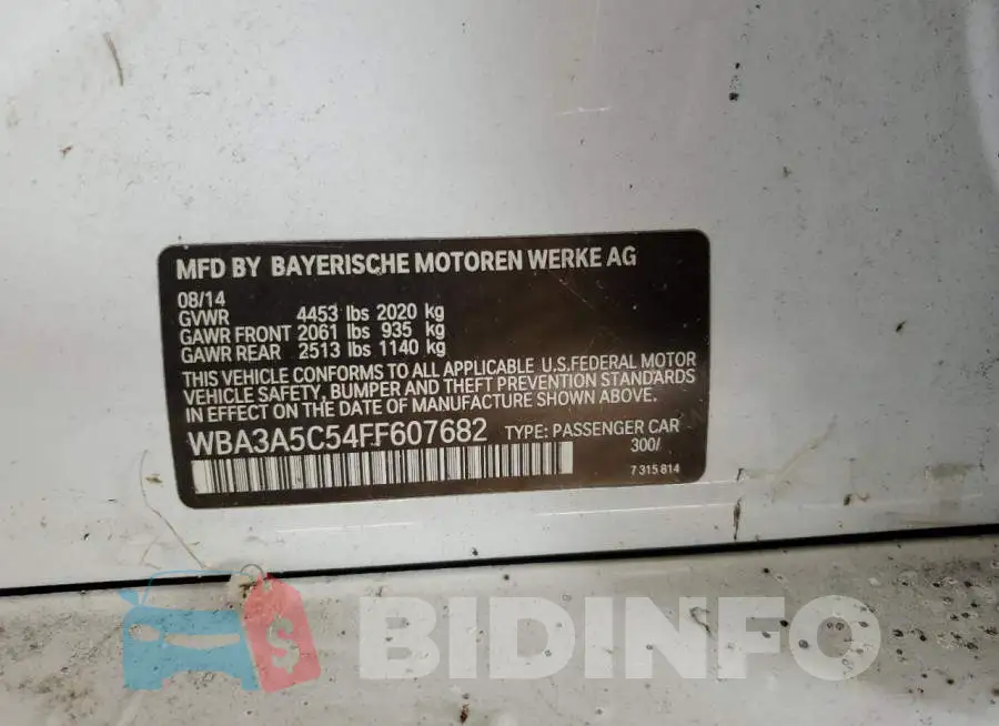 WBA3A5C54FF607682 Photo# 12