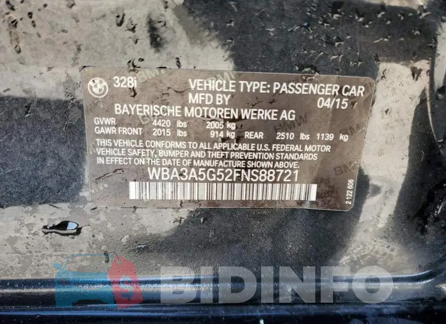 WBA3A5G52FNS88721 Photo# 12