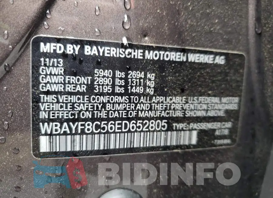 WBAYF8C56ED652805 Photo# 12