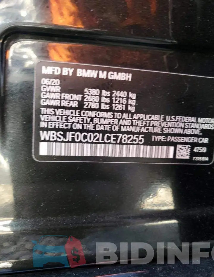 WBSJF0C02LCE78255 Photo# 13
