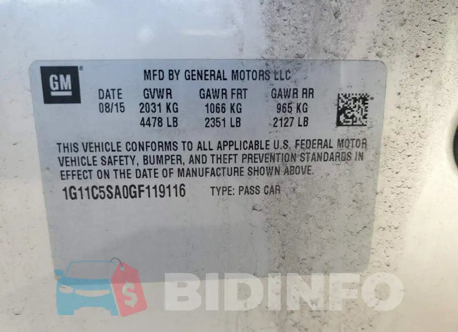 1G11C5SA0GF119116 Photo# 12