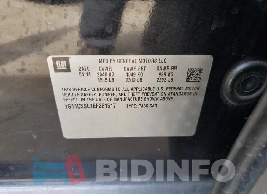1G11C5SL7EF281517 Photo# 12